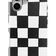 Checkerboard magnetic tough case for iPhone