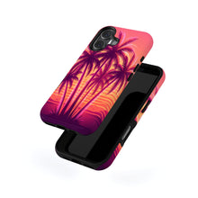 Neon Palm Sunset magnetic tough case for iPhone
