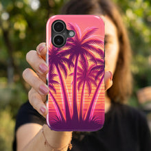 Neon Palm Sunset magnetic tough case for iPhone