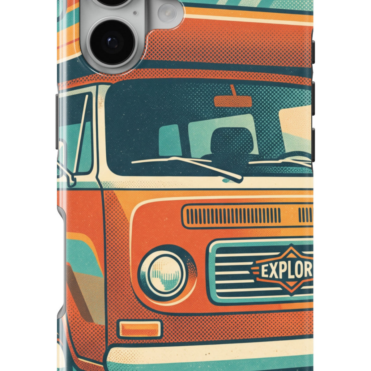 Retro Camper Van magnetic tough case for iPhone