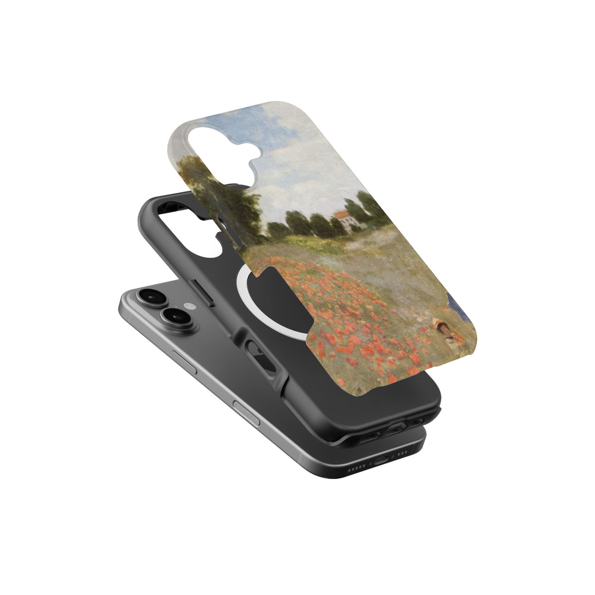 Monet Poppies magnetic tough case for iPhone