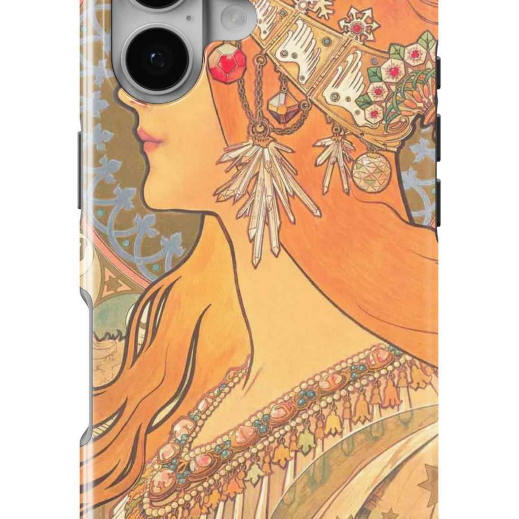 Mucha Art Nouveau magnetic tough case for iPhone