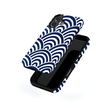 Ukiyo-e Wave Pattern magnetic tough case for iPhone
