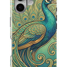 Art Nouveau Peacock magnetic tough case for iPhone