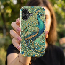 Art Nouveau Peacock magnetic tough case for iPhone
