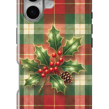 Christmas Plaid magnetic tough case for iPhone