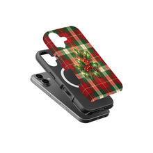 Christmas Plaid magnetic tough case for iPhone