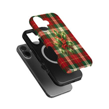 Christmas Plaid magnetic tough case for iPhone