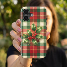 Christmas Plaid magnetic tough case for iPhone