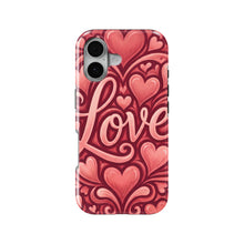 Love Script Hearts magnetic tough case for iPhone