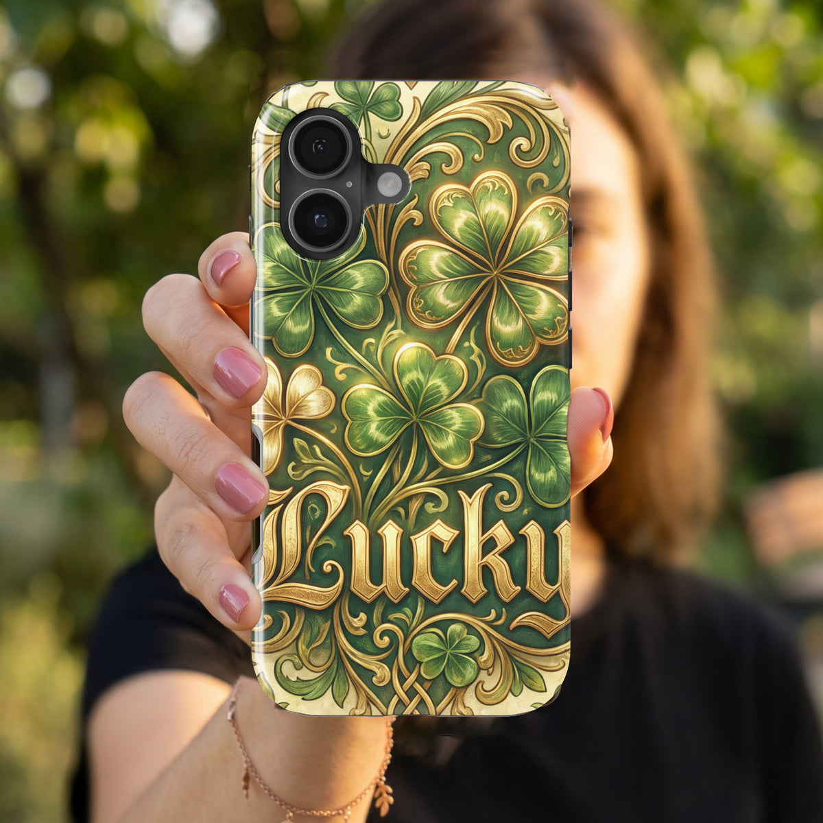 Shamrock St Patricks magnetic tough case for iPhone