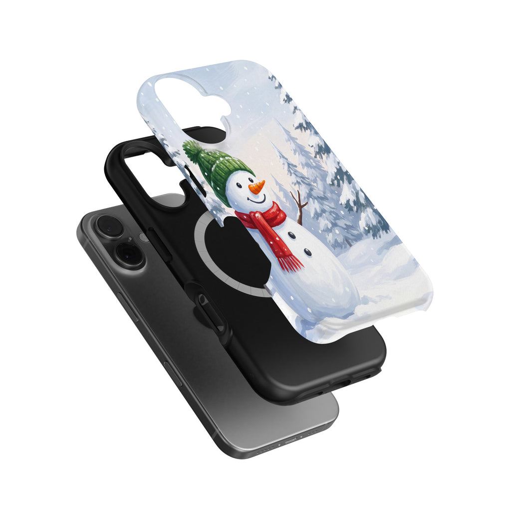 Snowman Winter magnetic tough case for iPhone