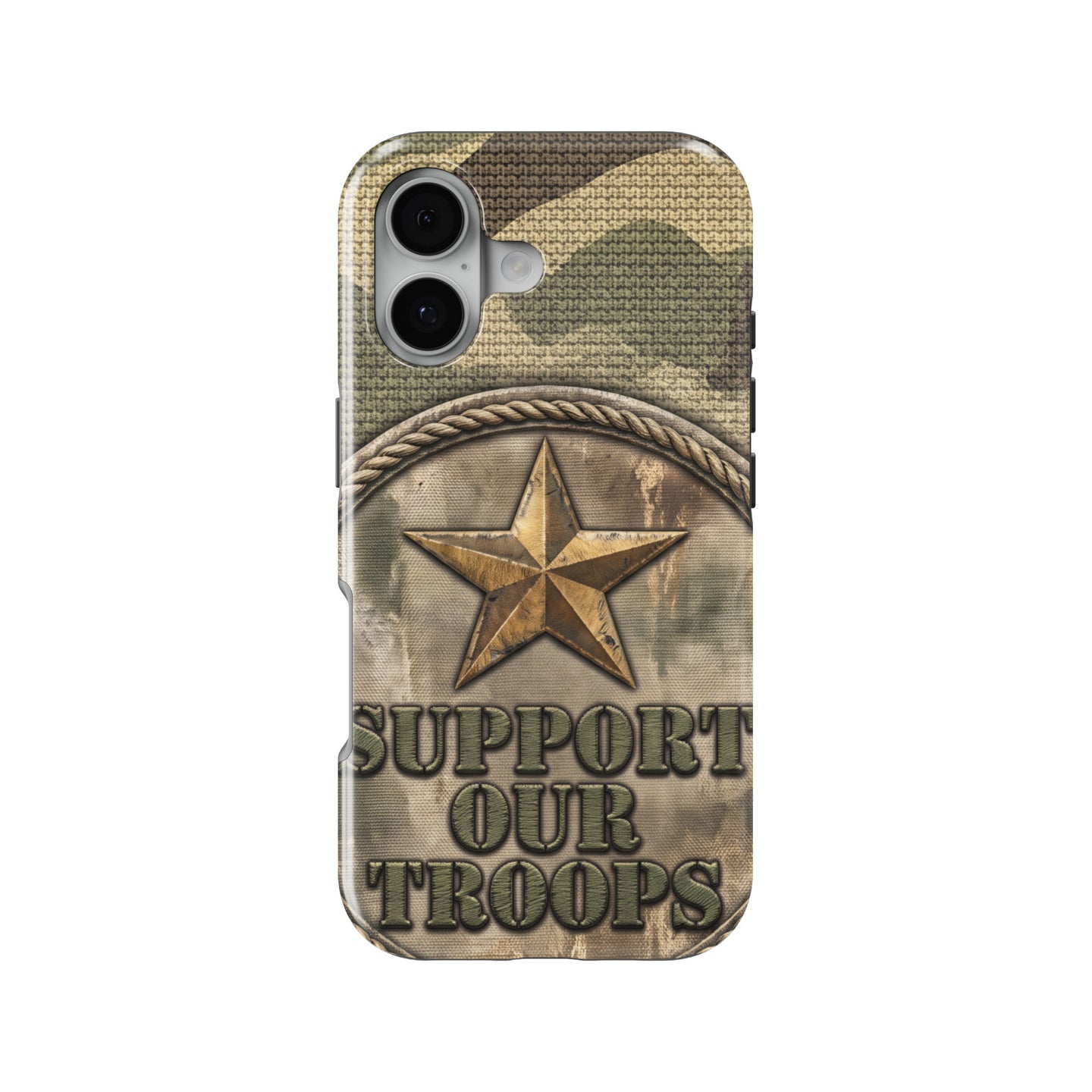Military Camo Support magnetic tough case for iPhone