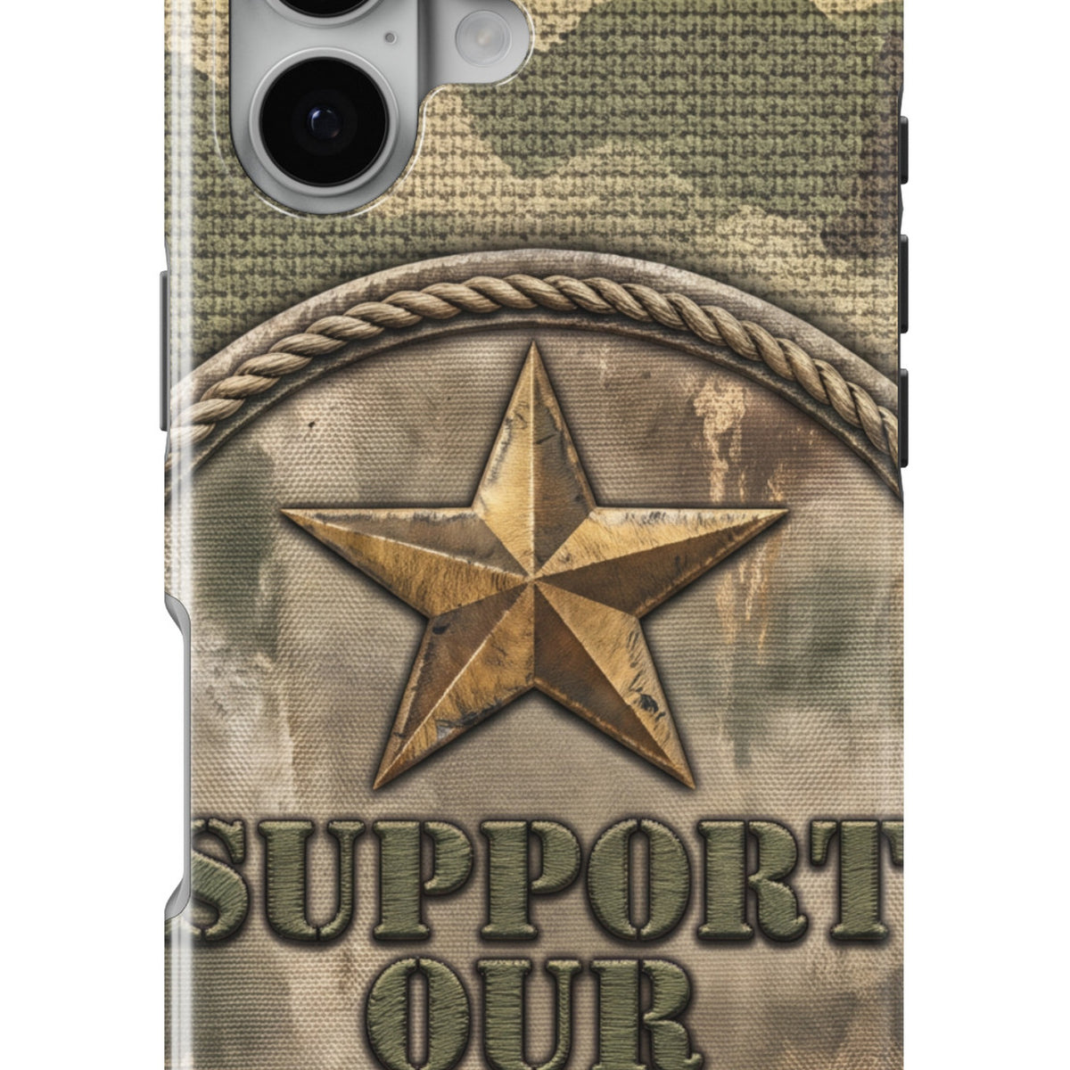 Military Camo Support magnetic tough case for iPhone