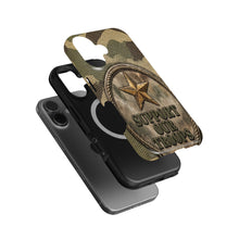 Military Camo Support magnetic tough case for iPhone
