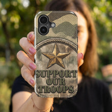 Military Camo Support magnetic tough case for iPhone