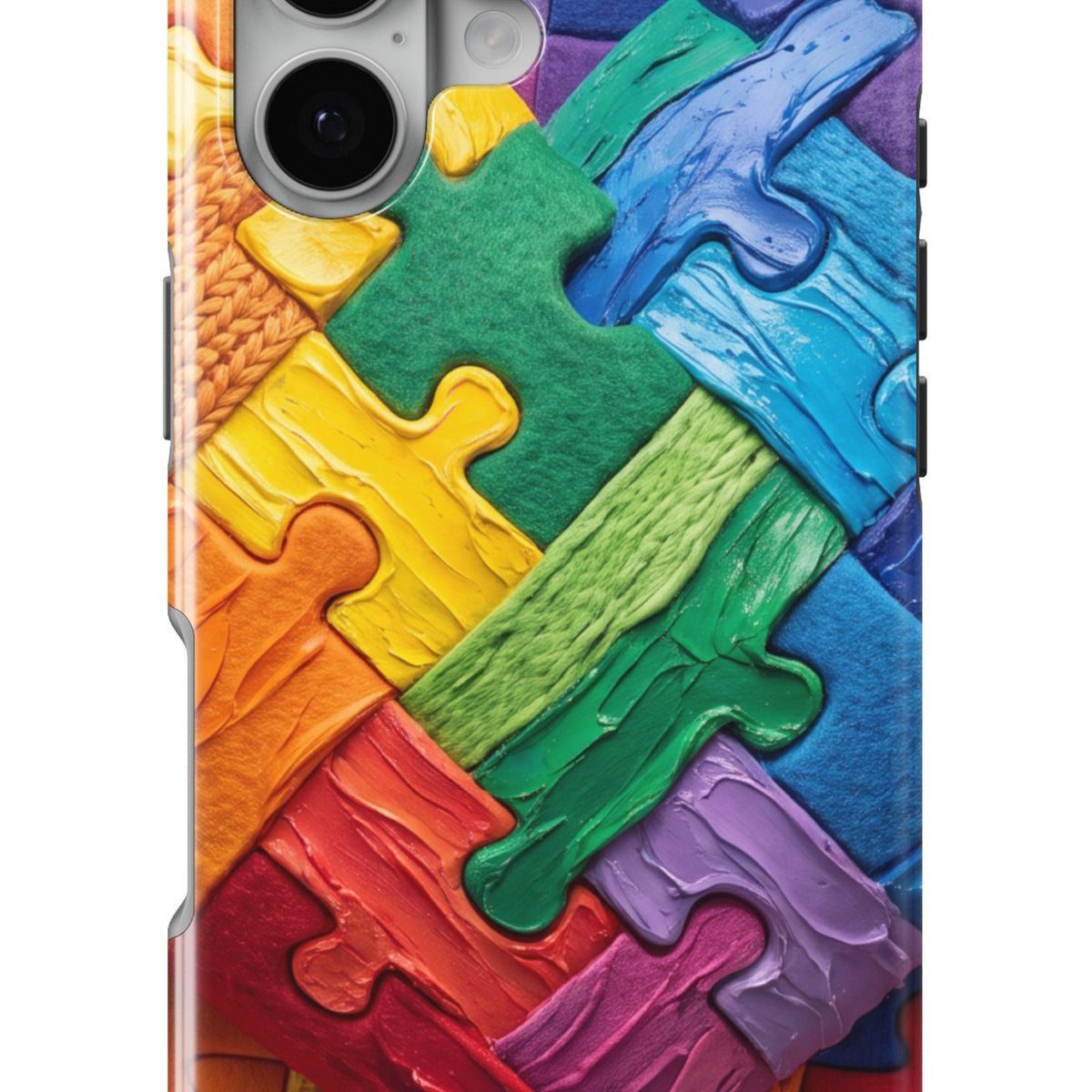 Autism Awareness Puzzle magnetic tough case for iPhone