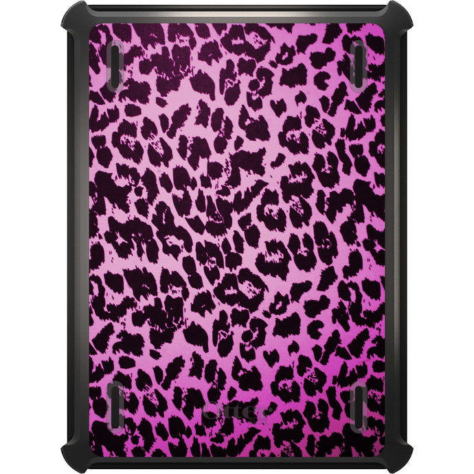 DistinctInk™ OtterBox Defender Series Case for Apple iPad / iPad Pro / iPad Air / iPad Mini - Pink Purple Leopard Skin Spots