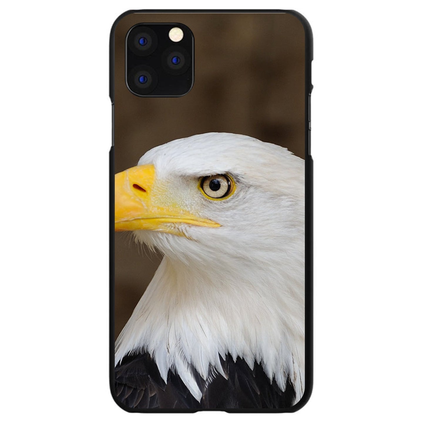 DistinctInk® Hard Plastic Snap-On Case for Apple iPhone or Samsung Galaxy - American Bald Eagle