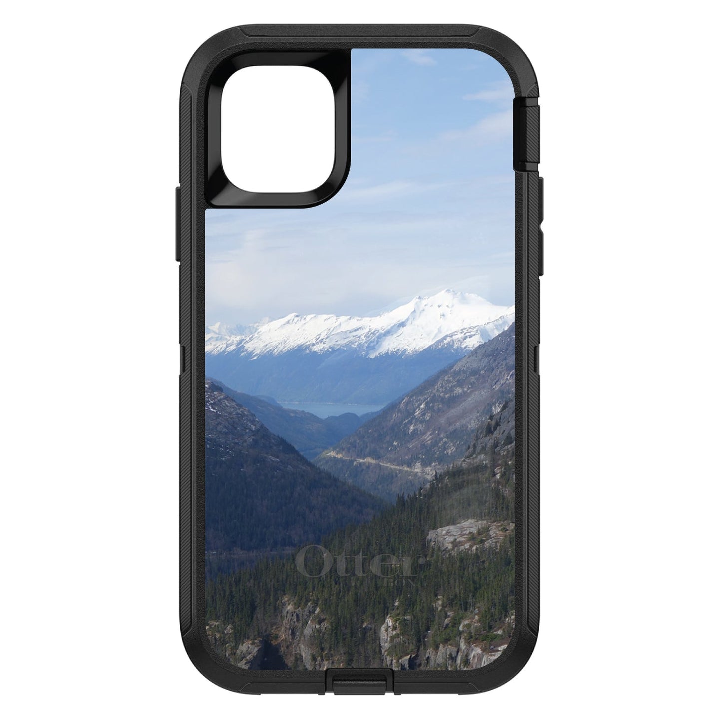 DistinctInk™ OtterBox Defender Series Case for Apple iPhone / Samsung Galaxy / Google Pixel - Skagway Alaska Mountains