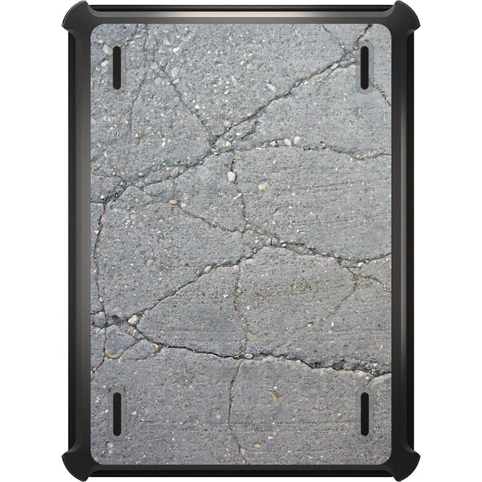 DistinctInk™ OtterBox Defender Series Case for Apple iPad / iPad Pro / iPad Air / iPad Mini - Grey Cracked Concrete