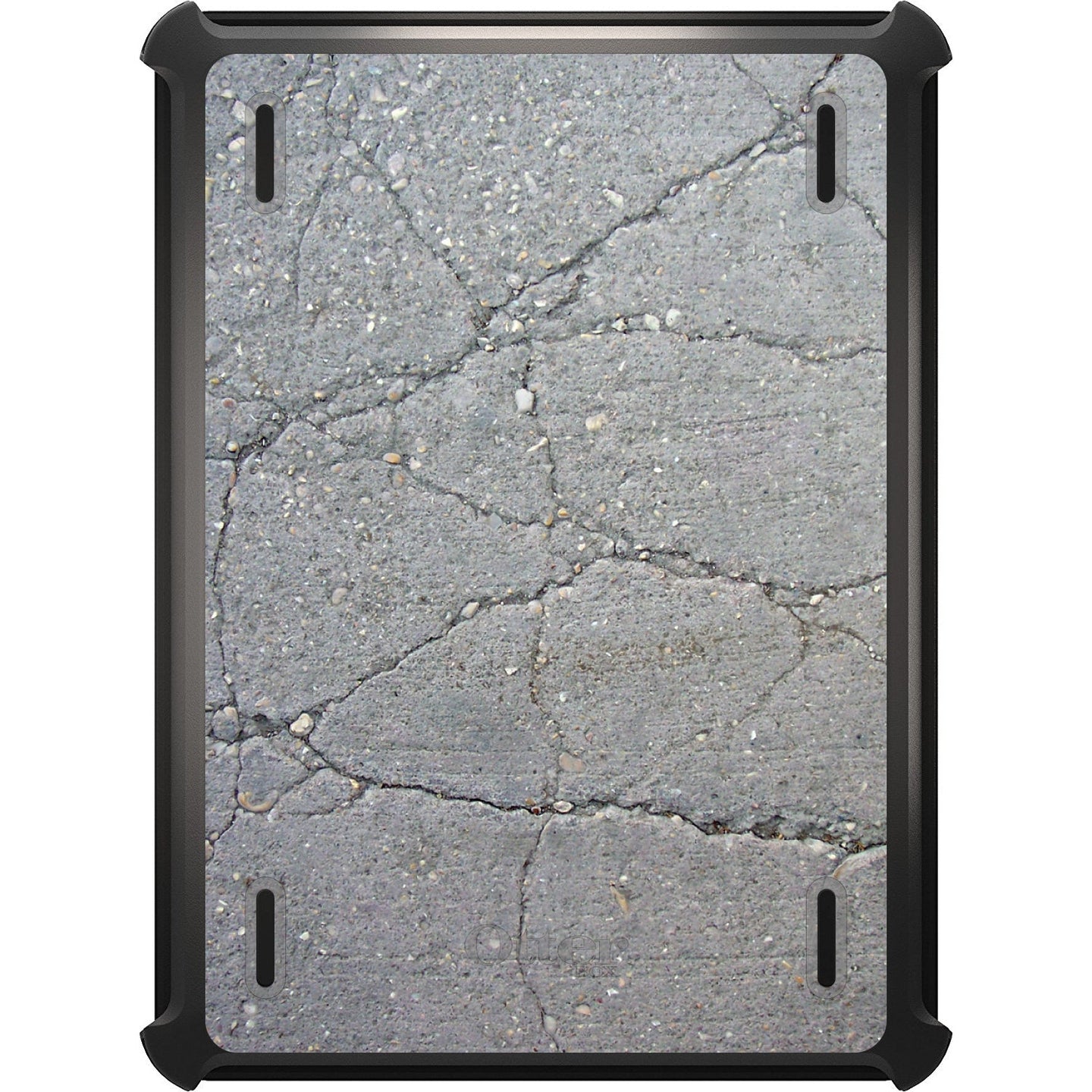 DistinctInk™ OtterBox Defender Series Case for Apple iPad / iPad Pro / iPad Air / iPad Mini - Grey Cracked Concrete