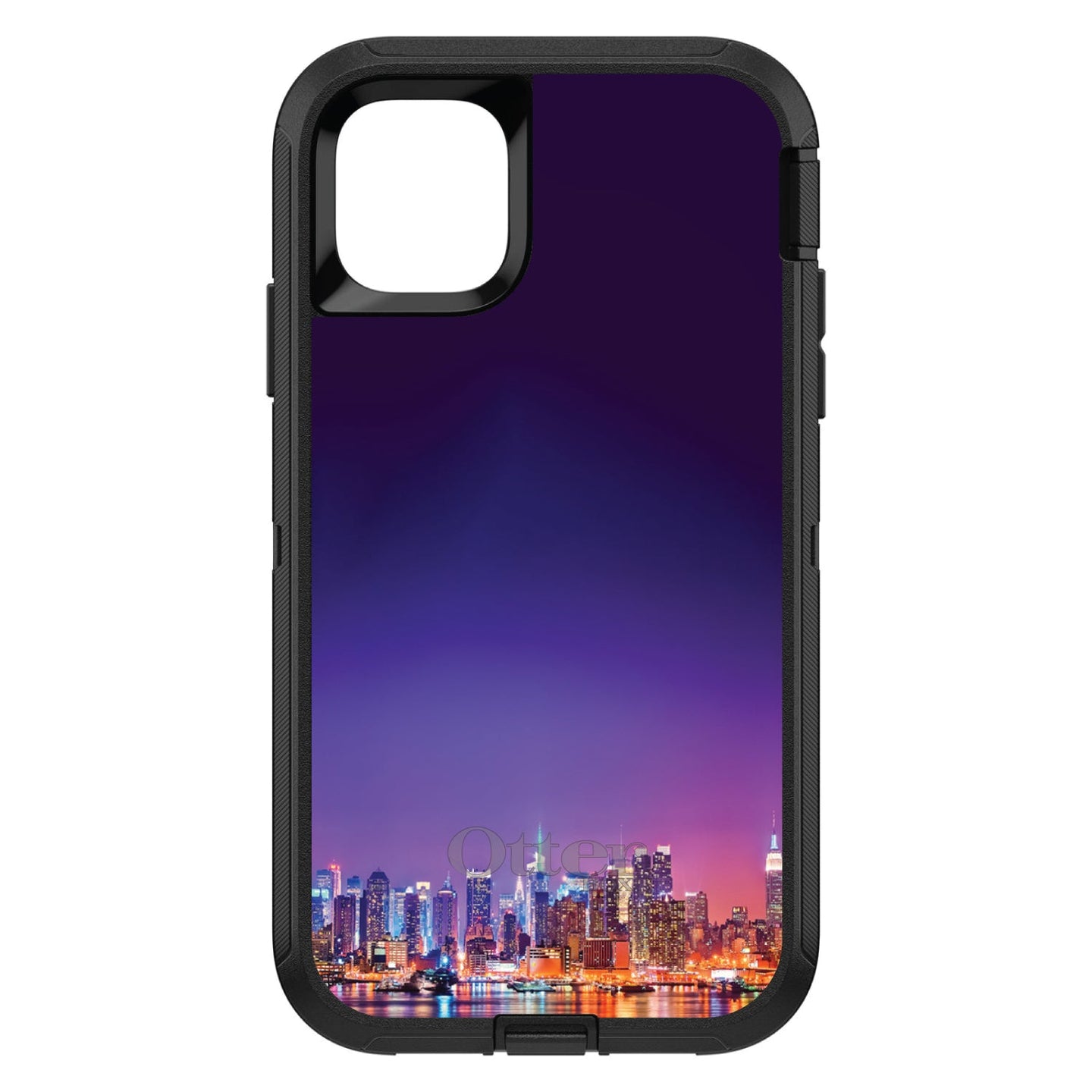 DistinctInk™ OtterBox Defender Series Case for Apple iPhone / Samsung Galaxy / Google Pixel - New York Skyline Night