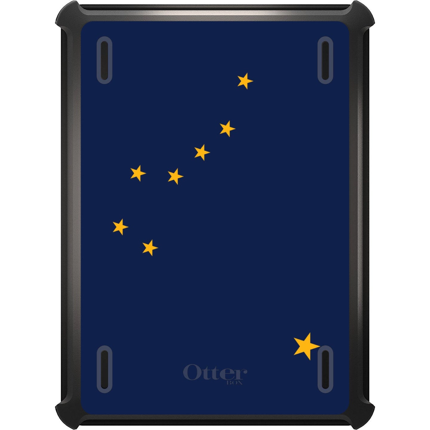 DistinctInk™ OtterBox Defender Series Case for Apple iPad / iPad Pro / iPad Air / iPad Mini - Alaska State Flag