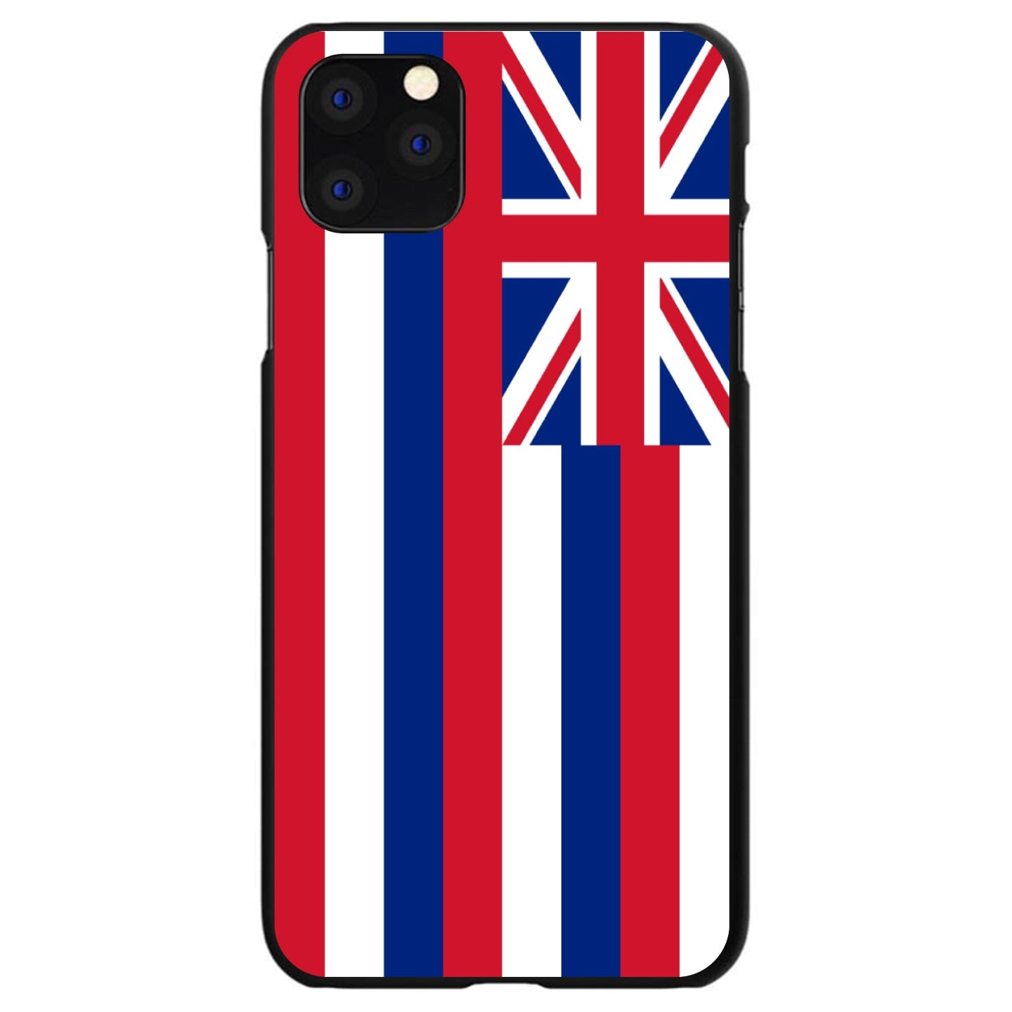 DistinctInk® Hard Plastic Snap-On Case for Apple iPhone or Samsung Galaxy - Hawaii State Flag
