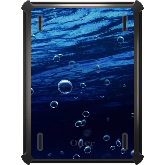 DistinctInk™ OtterBox Defender Series Case for Apple iPad / iPad Pro / iPad Air / iPad Mini - Water Bubbles Blue