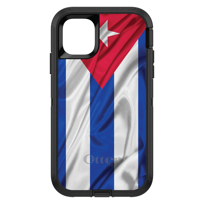 DistinctInk™ OtterBox Defender Series Case for Apple iPhone / Samsung Galaxy / Google Pixel - Red White Blue Cuban Flag Cuba