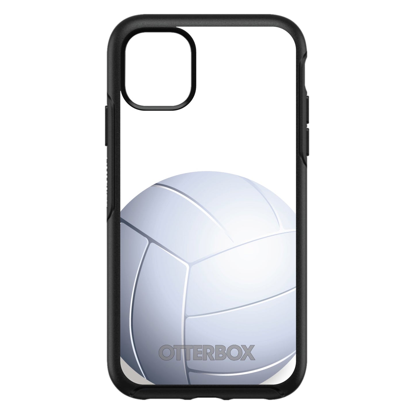 DistinctInk™ OtterBox Symmetry Series Case for Apple iPhone / Samsung Galaxy / Google Pixel - White Volleyball