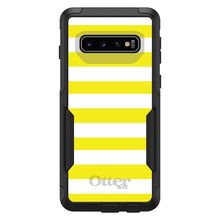 DistinctInk™ OtterBox Commuter Series Case for Apple iPhone or Samsung Galaxy - Yellow & White Bold Stripes