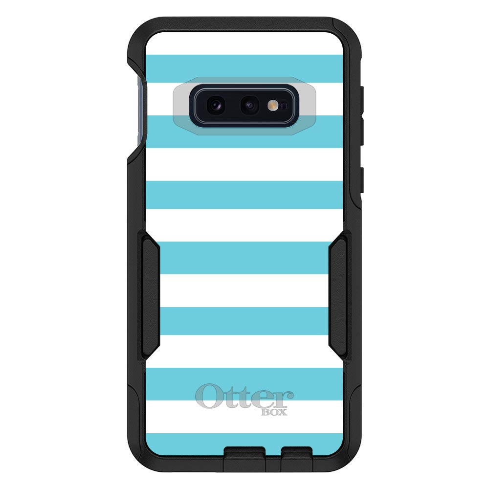 DistinctInk™ OtterBox Commuter Series Case for Apple iPhone or Samsung Galaxy - Blue & White Bold Stripes