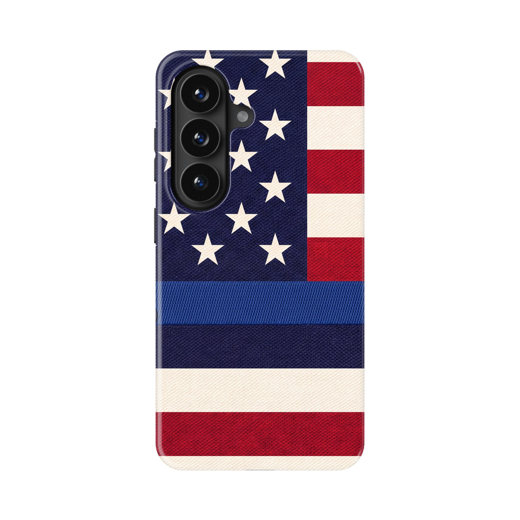 Blue Line K9 Paw Flag magnetic tough case for Galaxy S26