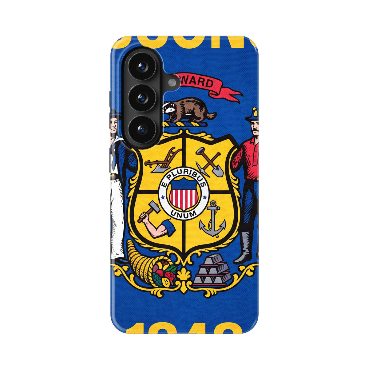 Wisconsin State Flag magnetic tough case for Galaxy S26