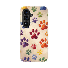 Colorful Paw Prints magnetic tough case for Galaxy S26