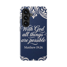 Matthew 19:26 magnetic tough case for Galaxy S26