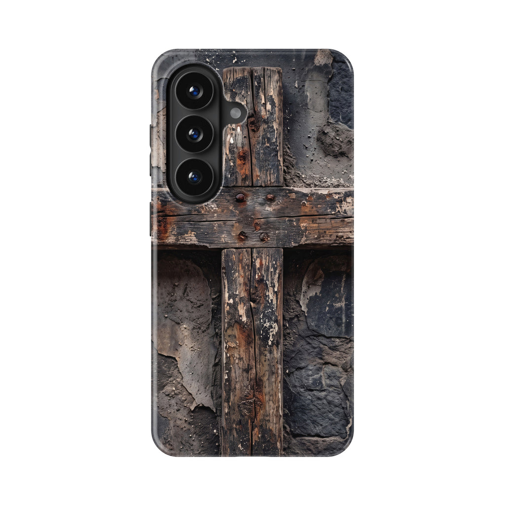 Distressed Cross magnetic tough case for Galaxy S26