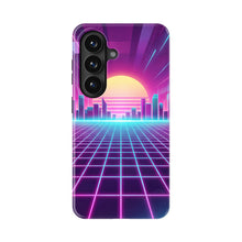 80s Neon Grid magnetic tough case for Galaxy S26