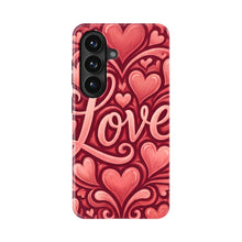 Love Script Hearts magnetic tough case for Galaxy S26