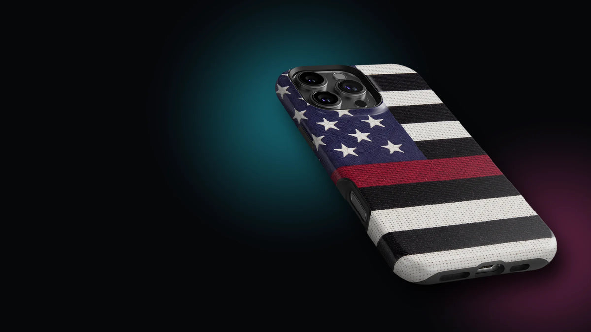 Thin Red Line Flag case