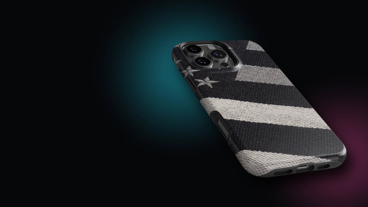 Black & White American Flag case
