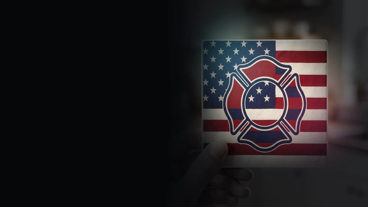 Firefighter Maltese Flag coaster