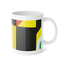 Marisa Blanca - Mid-Century Modern 11 oz. Ceramic Coffee / Tea Mug