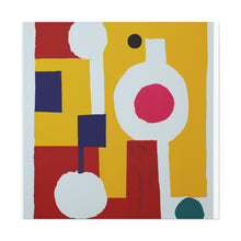 Violet Lourdes - Mid-Century Modern Canvas Wall Art Decor