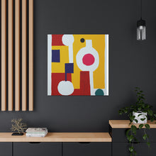 Violet Lourdes - Mid-Century Modern Canvas Wall Art Decor