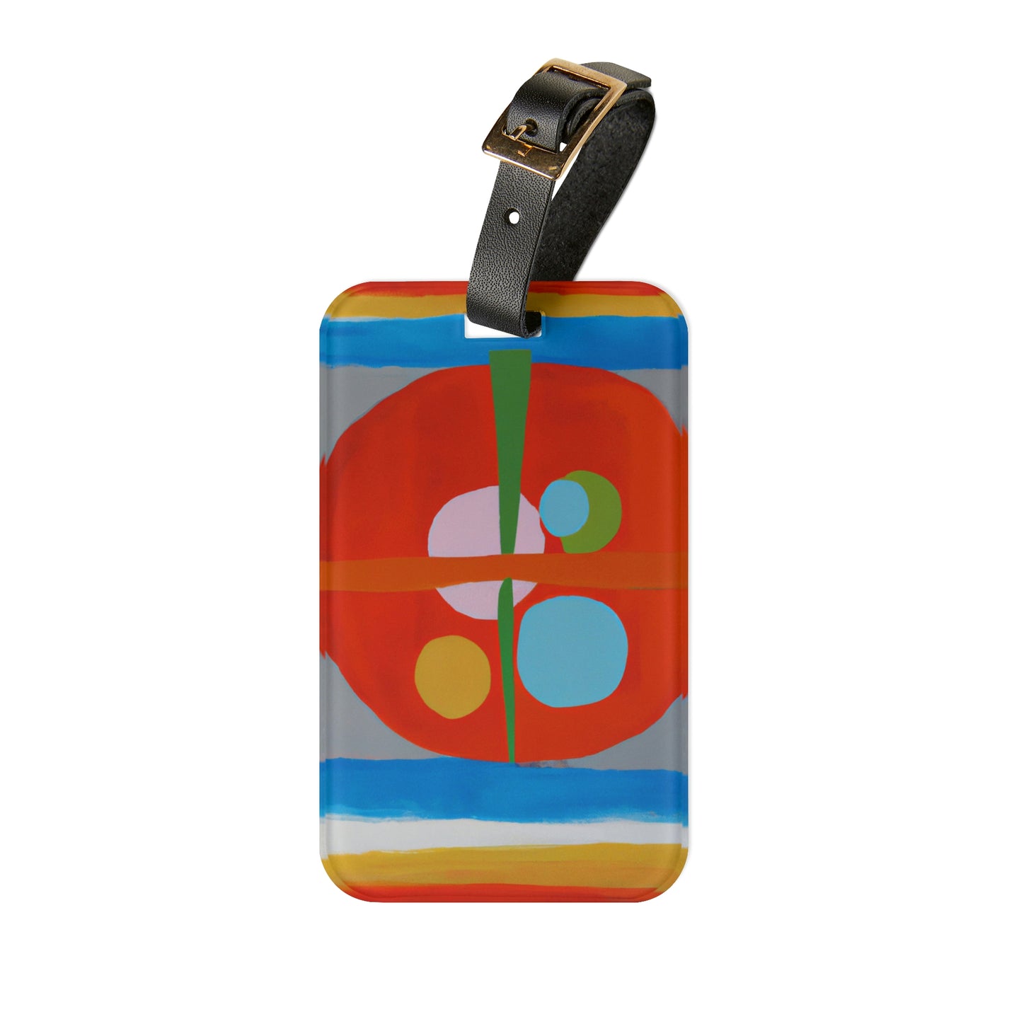 Luz Morinaga - Mid-Century Modern Design Printed on a Custom Luggage Tag