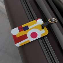 Violet Lourdes - Mid-Century Modern Design Printed on a Custom Luggage Tag