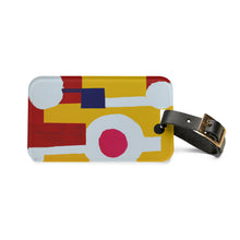 Violet Lourdes - Mid-Century Modern Design Printed on a Custom Luggage Tag